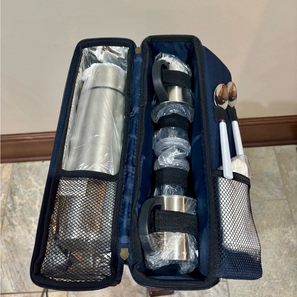 Stainless Steel Travel Set with Navy Case - Picture 6 of 8